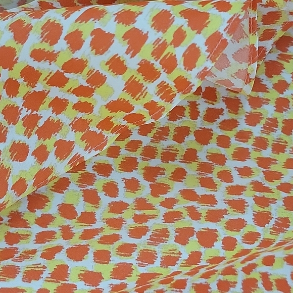 Ann Taylor Petite L Sleeveless Dress Shirt Animal Print - Picture 4 of 13